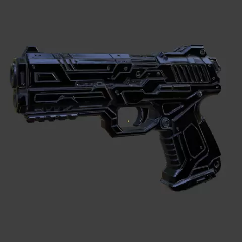 Futuristic Handgun