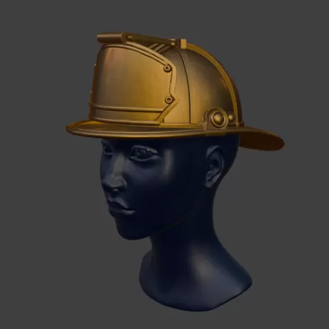 Retro Firefighter Helmet