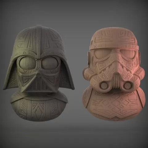 star wars Dark side tikis
