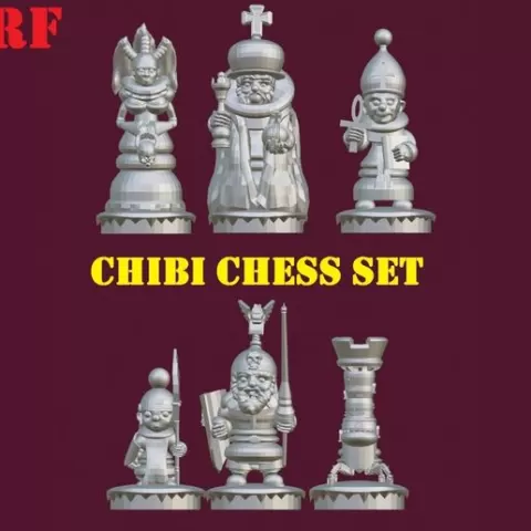 quality chibi chess set