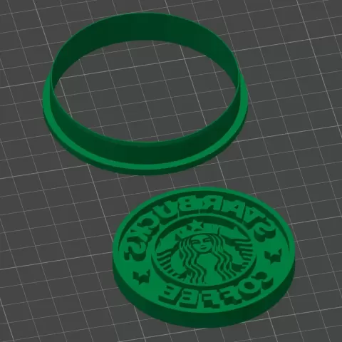 Starbucks Round Logo Cookie Cutter & Embosser - DEVIZE PRINTZ