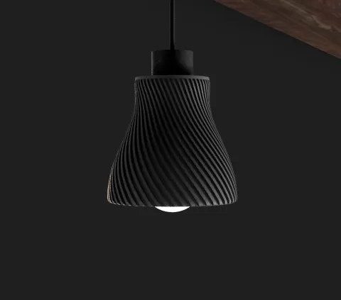 Spiral Lamp Shade (Vase mode)