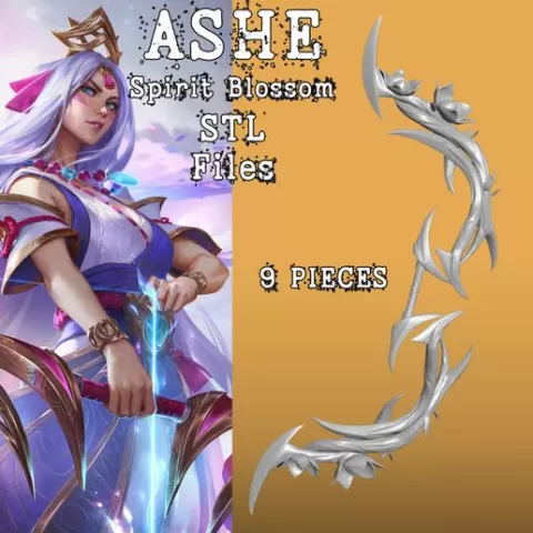 ASHE SPIRITUAL FLOWER - SPIRIT BLOSSOM - COSPLAY STL