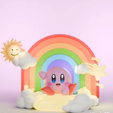 Kirby star diorama