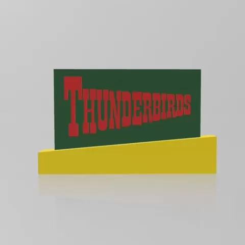 THUNDERBIRDS LOGO STAND