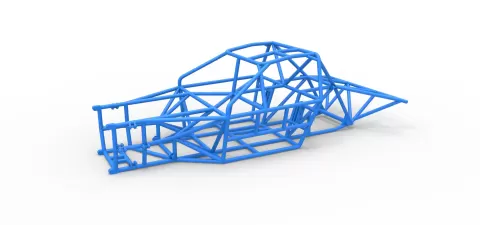 Frame of New Zealand Super Saloon race car Scale 1:25 - 3DTechDesign
