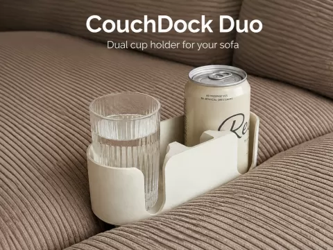 CouchDock Duo – Sofa Cup Holder & Remote Organizer