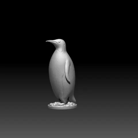 3D printable penguin model in STL