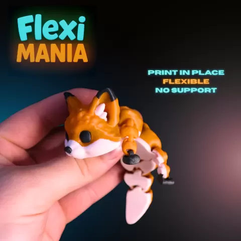 Flexi Fox Fully Articulated Printable Animal Toy