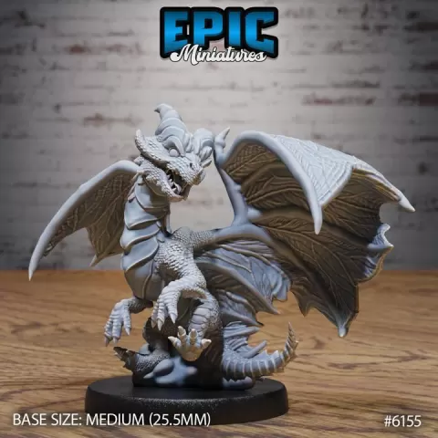 Copper Dragon Wyrmling Flying / Drake Creature / Flying Dragonborn / Swamp Beast / Marshland Monster / Winged Forest Wetland Encounter by Epic-Miniatures