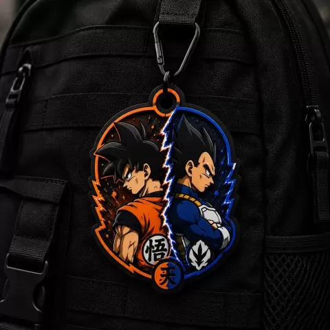 Goku & Vegeta Backpack Tag / Keychain - Merchi Tinoco