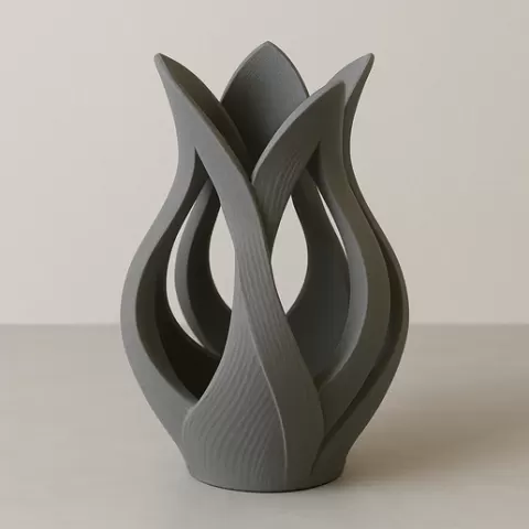 Inverted flowering vase