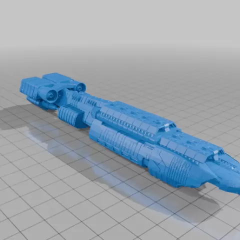 Battlestar Heracles Solid version for resin-printing
