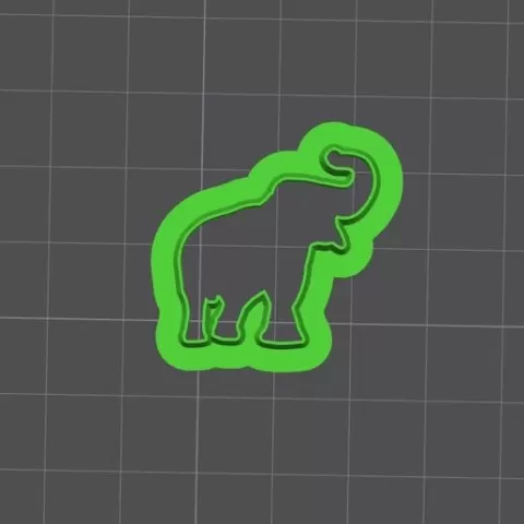 Polymer clay / Elephant shape cookie cutter pack