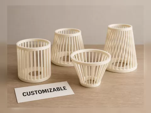 Parametric LED Lamp Shade / Light Diffuser