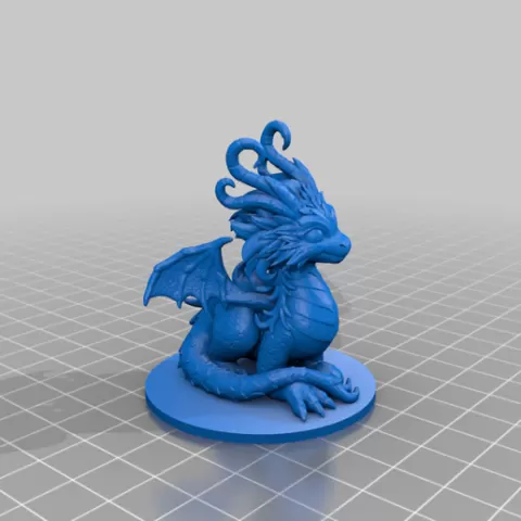 Cute Dragon with base