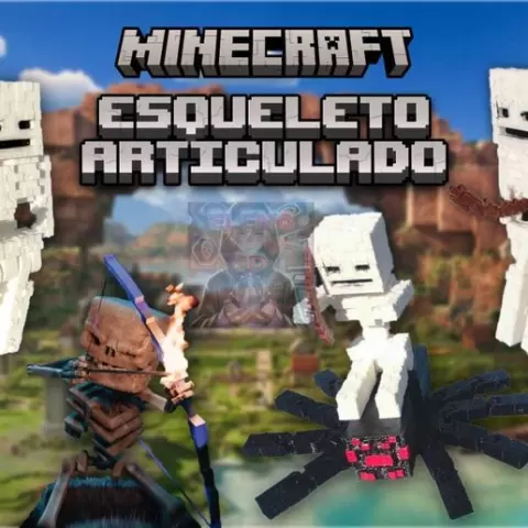 Minecraft Articulated Skeleton