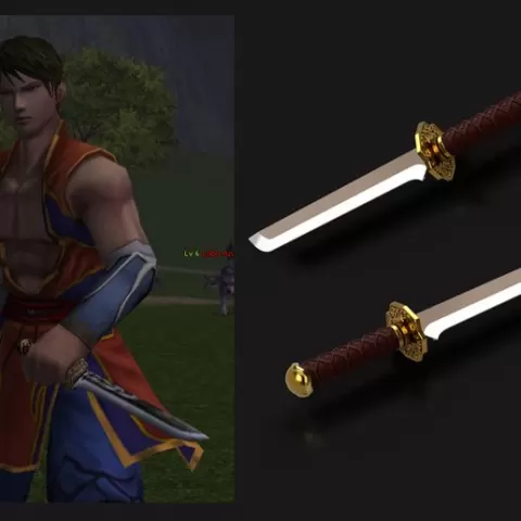 Metin2 Ninja Dagger - level 0 (3D PRINT READY)