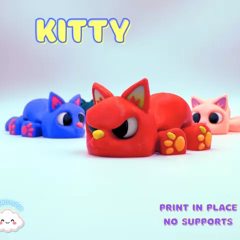 Happy & Grumpy Kitty by ColorCloud3D
