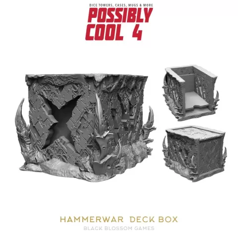 DH01T06 Hammerwar Deck Box :: Cool Dice Towers 4 :: Black Blossom Games by Black Blossom Games