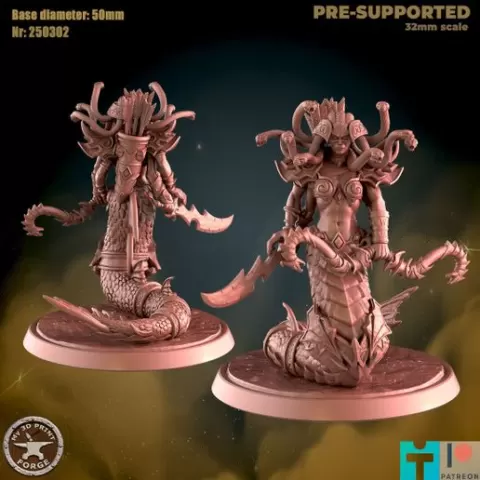 Naga Lady Vash With Weapons