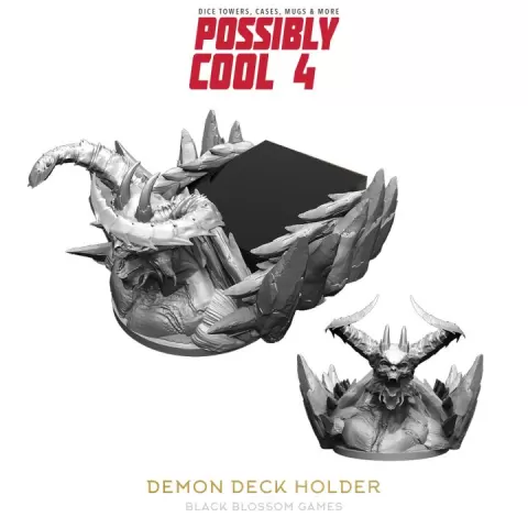 DH01T03 Demon Deck Holder :: Cool Dice Towers 4 :: Black Blossom Games by Black Blossom Games