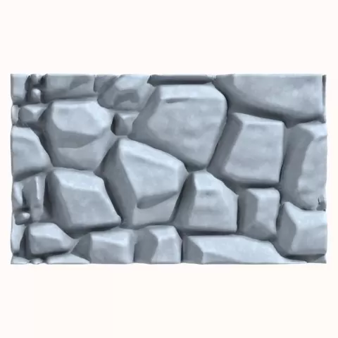 Stylized Stone Ridge for 3D Printing