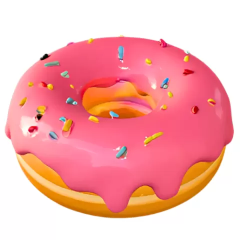Glossy Pink Donut STL