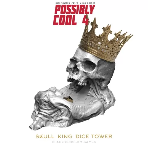T4T03 Skull King Dice Tower :: Cool Dice Towers 4 :: Black Blossom Games by Black Blossom Games