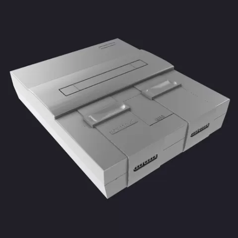 Super Nintendo console 3D MODEL