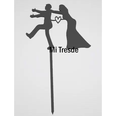 Bride and groom topper