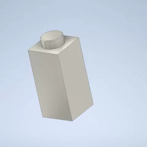Lego brick 1x1 2xhigh