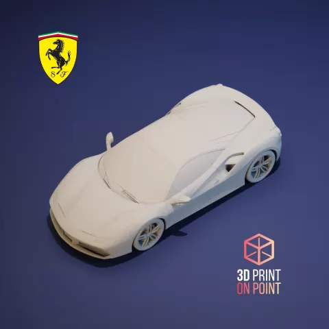 FERRARI 488 GTB - 3D MODEL - 3DPrintOnPoint