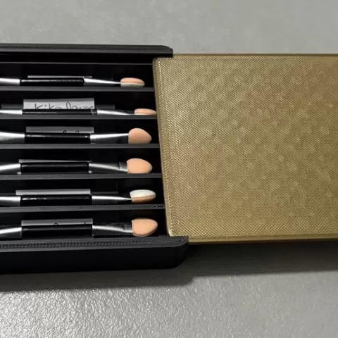 Eyeshadow brush box.