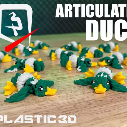 🦆 Articulated Duck by Plastic 3d