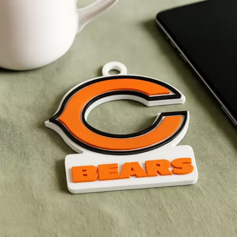 NFL Chicago Bears Logo Shield Printable and Renderable