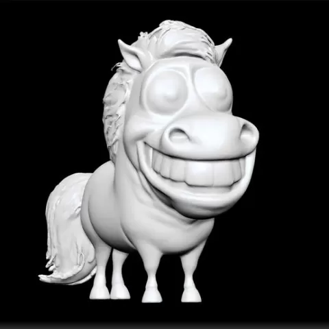 Funny Horse 3D Print Model - Comical Equine STL File - Playful Animal Sculpture - Whimsical Home Decor - Humorous Pet Art