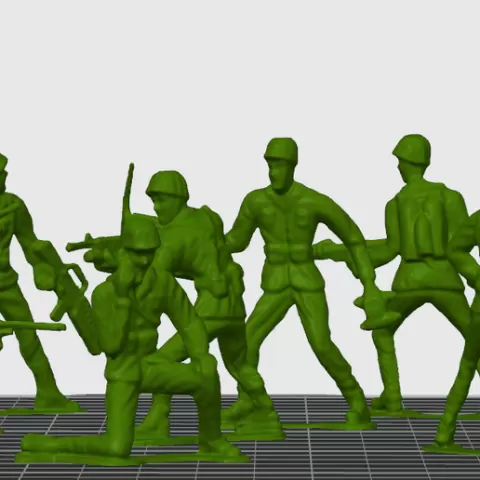 All of the Imperial Toys 2.0 (New Poses) Army men poses