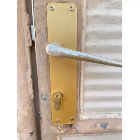 Door Keyhole Plate, Backplate, Escutcheon plate, Door trim plate - Lock Plate, Handle Plate, Escutcheon, Keyhole Cover, Rosette, Protective Plate - PZ 90