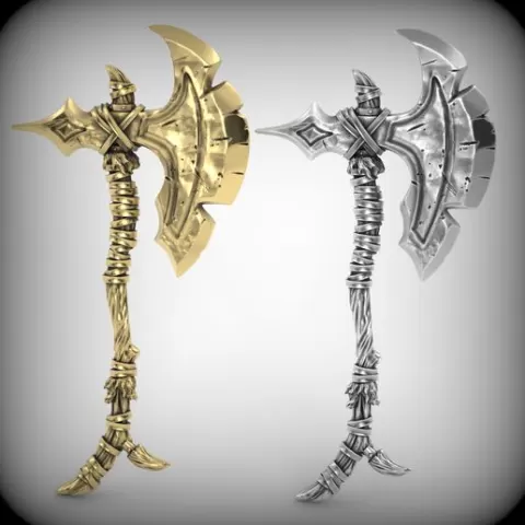 Stylized Axe 3D print model