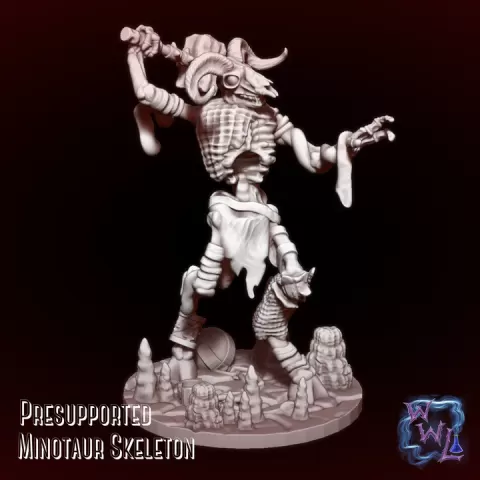 Minotaur Skeleton by Wicked Wizard Labs