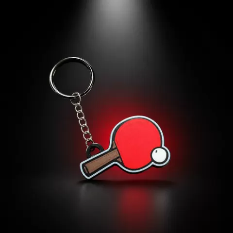 ping pong keychain