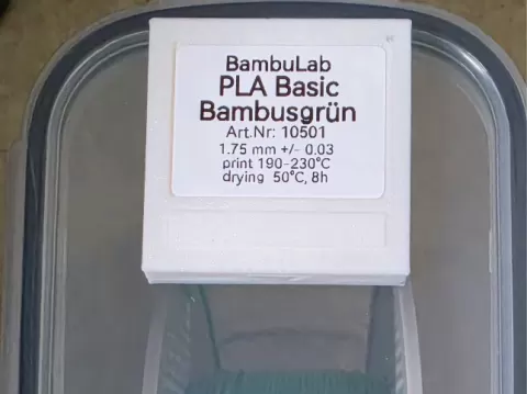 Beschriftungsfeld für Filamentboxen