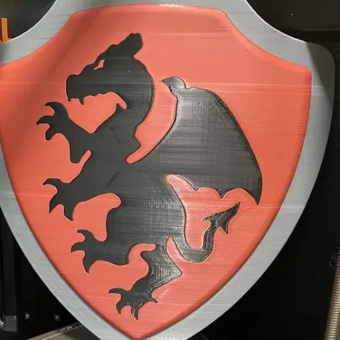 Shield Knight's shield Protective shield with dragon