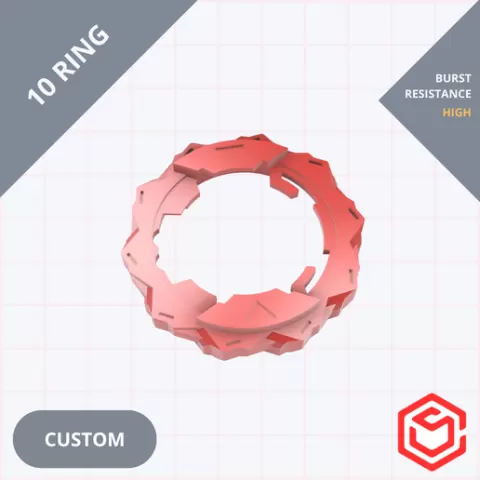 Beyblade X RATCHET RING 10 (custom)