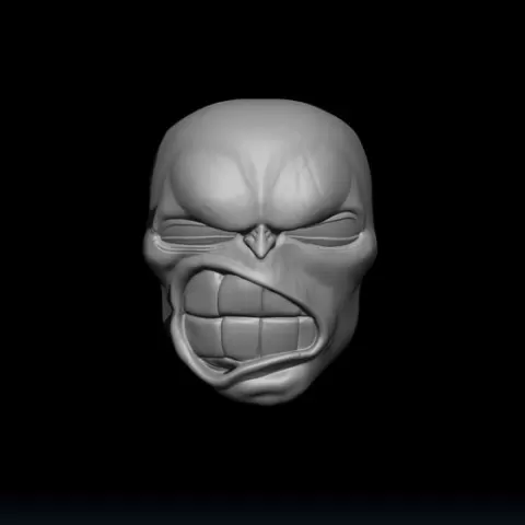 Angry mask head 1/12