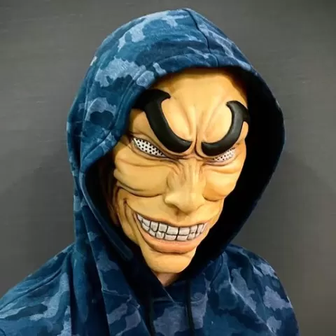 Yujiro Hanma Head Mask (No Hair Ver) - Baki Anime - Netflix Series