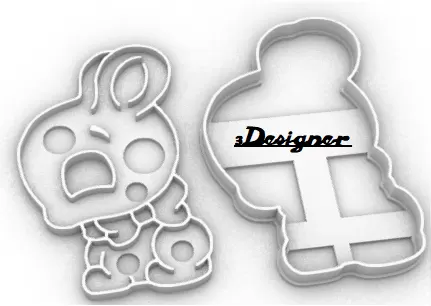EASTER RABBIT COOKIE CUTTER