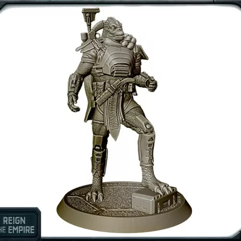 Reptilian mercenary of the Outer Ring (Reign of the Empire) by Luis Moreno Santana