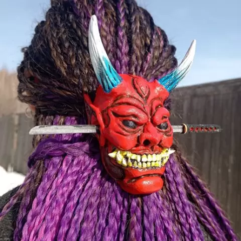 Demon Mask Hairpin